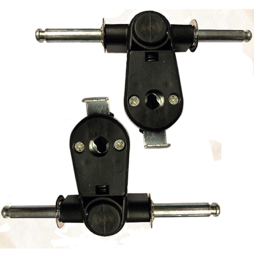 Elegant Spare Shopping Trolley Replacement and Spare Wheels Bags Double Axle Fittings for Shopping Trolley Luggage Trolley Cart (2 x Axle Fittings)