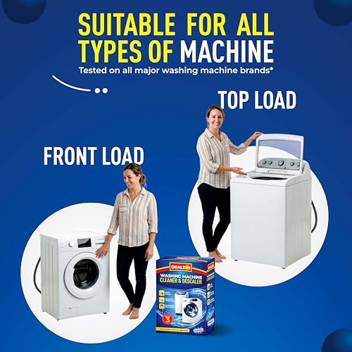 Image of Descale Compatiable For All Washing Machine Front Load And Top Load, Cleaning Powder, Descaling Powder, Drum Cleaner 100 G SET OF 6