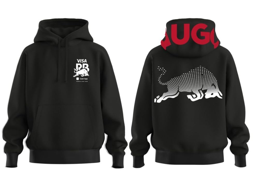 HUGO Men's F1 2025 Vcarb Racing Bull Team Big Back Logo Hoodie3