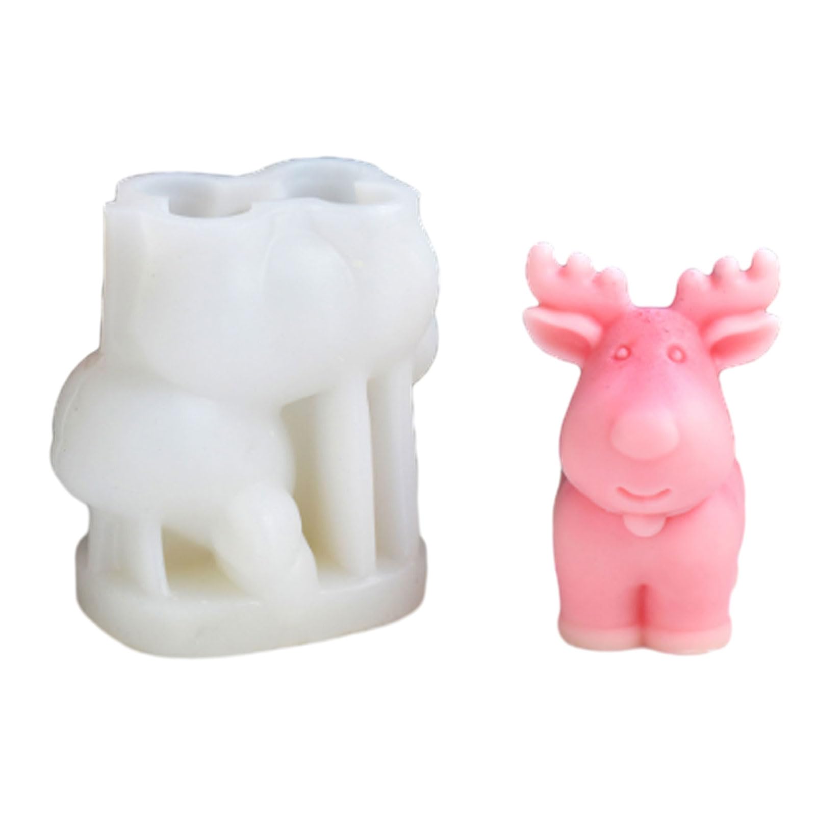 Kalttoy Snowman Deer Casting Resin Mold Christmas Silicone Cake Craft Soap-Decor Snowman Deer Mold Christmas Silicone Molds Cake-decor