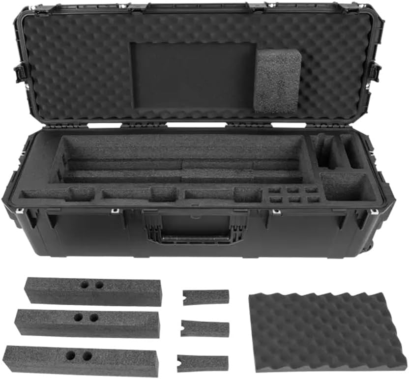 SKB iSeries Black Multi Hunting Firearm/Handgun Case, Durable Waterproof Gun Case, Customizable Foam Interior, Secure Latches (3i-4213-AR)