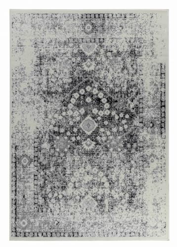 4 x 6 ft. Black Oriental Rectangle Area Rug - Black - 4 x 6 ft.