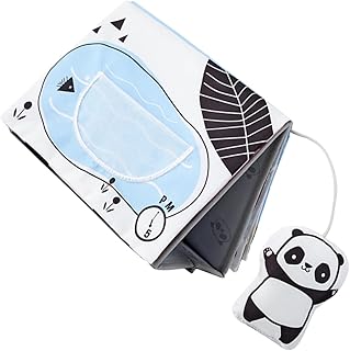 SAFIGLE Panda Calendário De Mesa Livro De Pano Livro De Mão Do Bebê Brinquedos De Tempo De Barriga Livro Macio Do Bebê Espelho De Bebê Brinquedos De Brinquedo Para Recém-Nascidos Livros