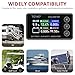 BINTA 0-50A Small Battery Monitor Shunt Voltmeter Ammeter for Lifepo4 Lithium, Backlight Waterproof Battery Meter for Auto Car RV Motorhome Golf Cart Portable Power Systems