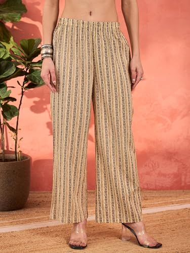 Image of Shae by SASSAFRAS Women Geometric Print Kurta With Pencil Pants & Dupatta