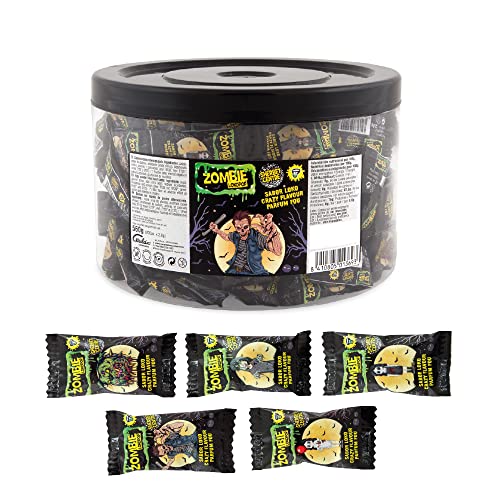 Caramelos Cerdán - Caramelos Zombie Pintalenguas Rellenos de Soda Sabor Fresa, Cola, Frutas del Bosque | Tarro con 200 Unidades | Sin Gluten ni Alérgenos