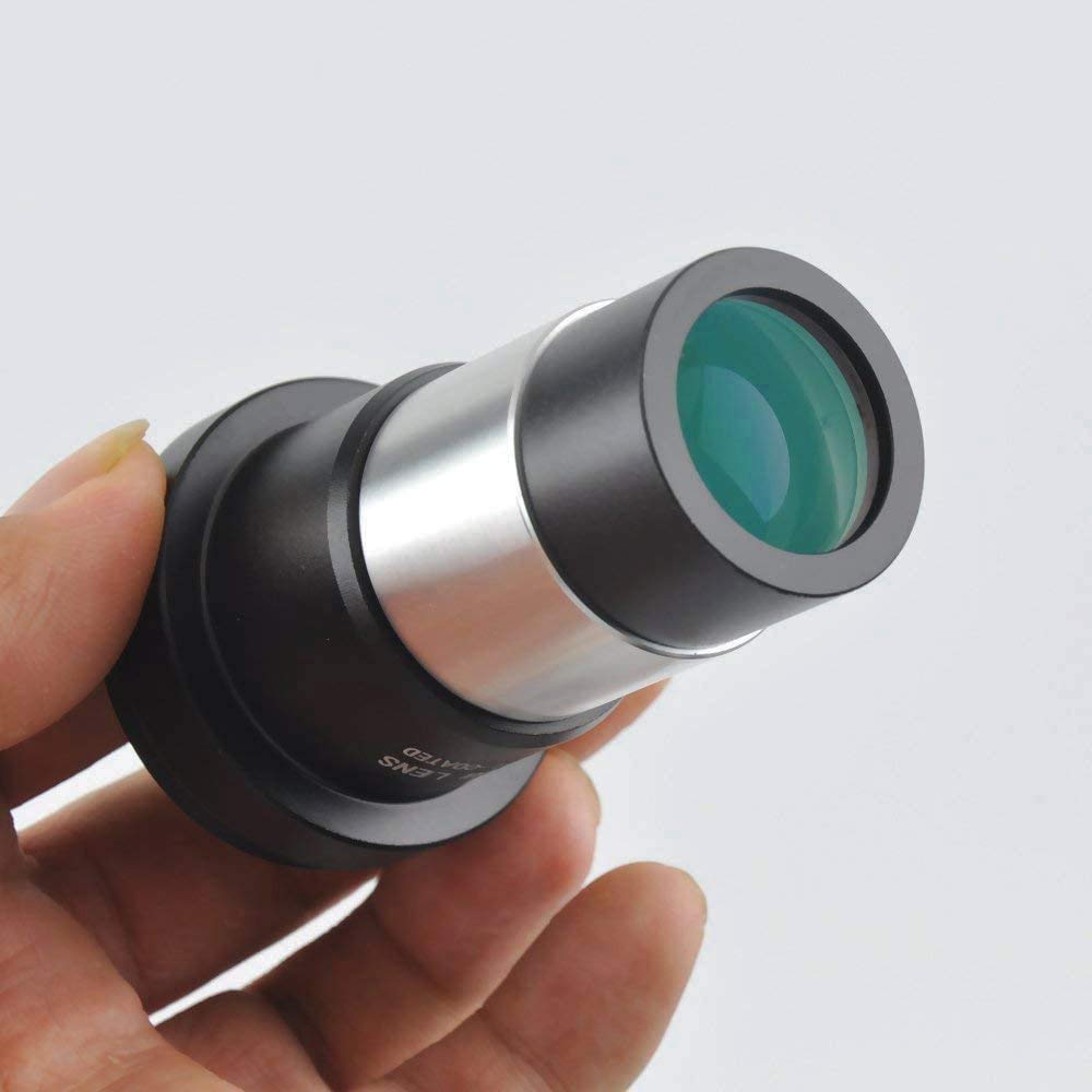 SOLOMAKR Lot d'oculaires pour télescope de 3,2 cm et 2 lentilles de Barlow multicouches – 8 mm, 12,5 mm, 32 mm – Plossl à 4 éléments – Filetage de filtre standard de 3,2 cm