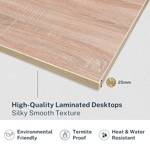 Image of Dual Motor |150x75cm 25mm Thick top - 120 kg Weight Capacity with Anti-Collision Safety Electric Height Adjustable Table | Sit and Stand Desk for Work from Home