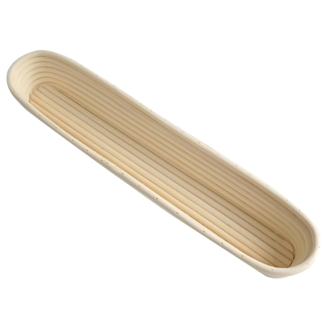 Langer Brotkorb für Teigführung, Wiederverwendbar, Handwaschbar, Beige | Brotbacken und Gärung, für Erfahrene Bäcker und Anfänger zu Hause, aus Weide, 1 Stück Zufällige Farbe