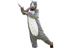 Adult's Unisex Animal Rhinoceros Costume Pajamas