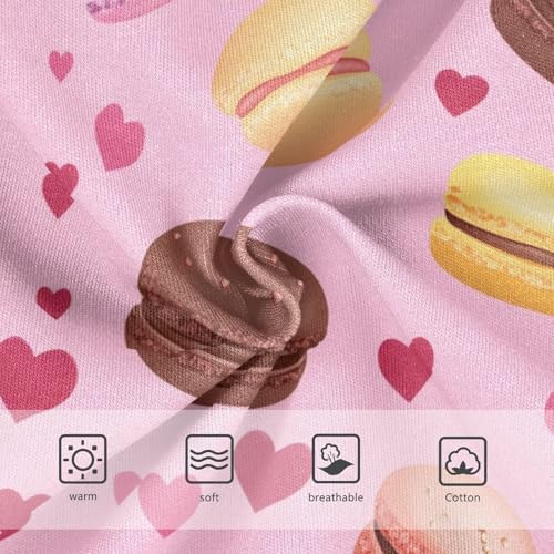 Wusikd Colorful Macarons Girls' Underwear Cotton Chocolate Heart Girls Briefs Soft Toddler Underwear 2T3