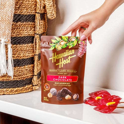 Hawaiian Host Paradise Collection - Dark Chocolate Macadamia Nuts - 8 Oz Bag image 3
