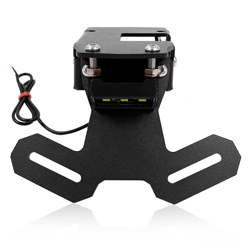 Support de plaque Kawasaki Z900 anti-vibrations avec feu LED pour look épuré