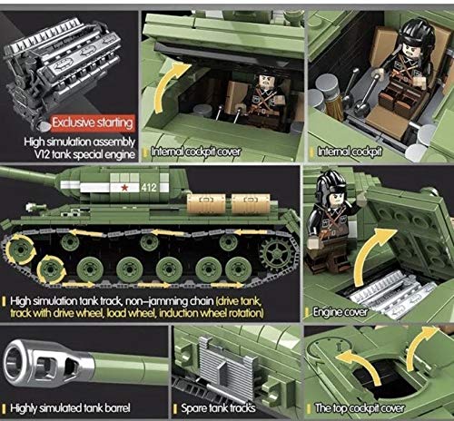 Amazon.com: General Jim's Military Themed WW2 Building Blocks Tank