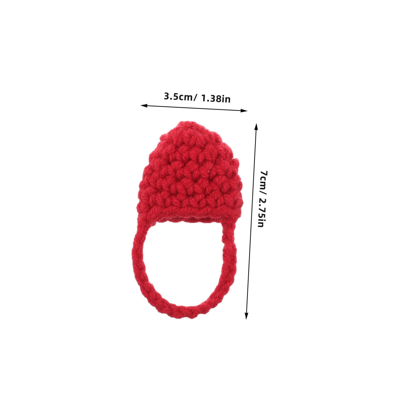 Kisangel Mini Borsa all Uncinetto per Bambole 10 Pezzi in Filato di Lana Resistente all Usura Design Cavo Portatile per Crafting e DIY per Ragazze