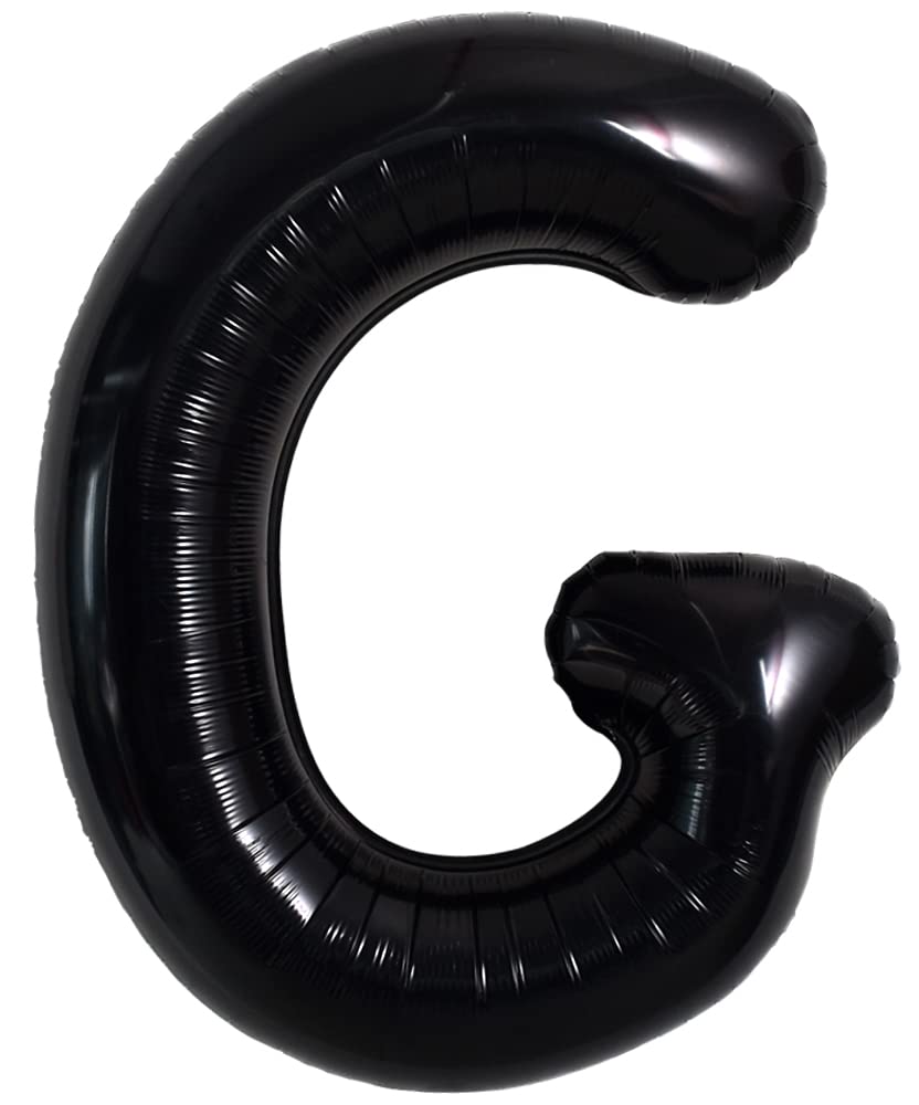 40 Zoll große schwarze G Buchstabe Ballons Jumbo Helium, Folie Mylar Big Alphabet für Geburtstagsfeier Jubiläum Valentinstag Zubehör Dekorationen