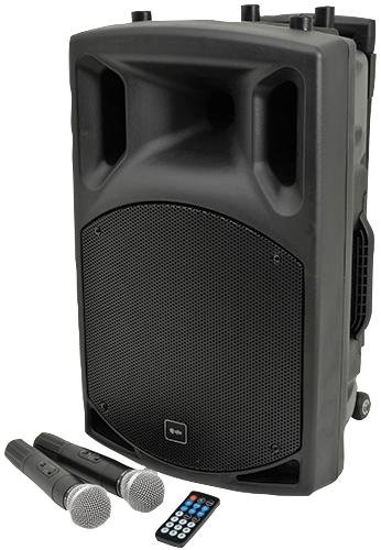 Sonorisation portable avec USB/SD/FM et BT, 15" | Systèmes de sonorisation et kits audiovisuel, 1 x Qté - QX15PA