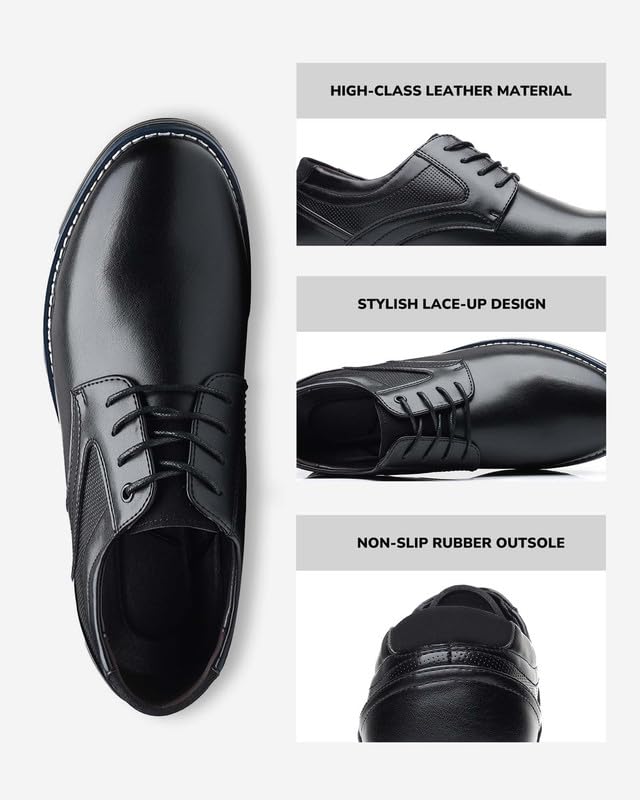Men’s Dress Shoes Casual Oxford Leather Shoes No-Strip Comfortable Derby Orthopedic Sneakers Business Office Loafers2