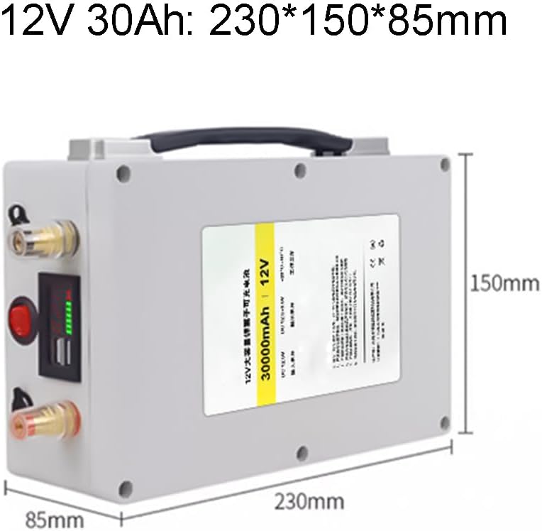 DC 12V 10400mAh 20000mAh 30000mAh 40000mAh 50000mAh Rechargeable Powerful Portable Polymer Lithium Battery for LED Strip CCTV Camera Electronic Organ Router