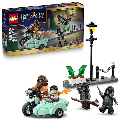Image of LEGO Harry Potter Hagrid & Harry's Privet Drive Escape - Building Set - Motorcycle Toy - 76459