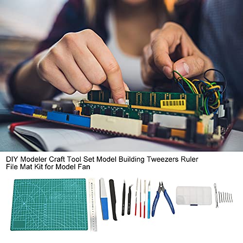 Kit de construction de maquettes avec ciseaux pincettes et règle - 6
