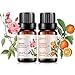 Rose & Neroli Essential Oils - 100% Pure Organic Natural Plant Oils for Diffuser, Aromatherapy, Spa, Massage, Yoga, Perfume, Body - 2x10ML