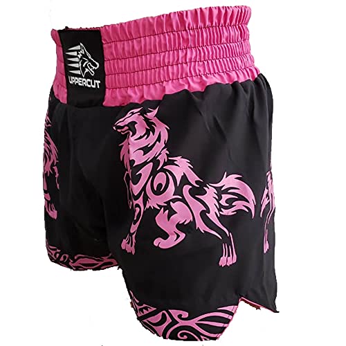 Calção Short Muay Thai Kickboxing Ghost Stark - Pre/Rosa