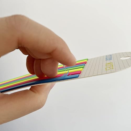 Miniatura 3 de 1600 marcadores de página largos pestañas adhesivas de índice transparentes pestañas de resaltador pestañas estéticas para anotar tiras de