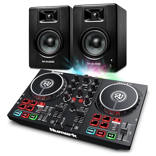 Numark DJRg[[ LEDCgڂƃj^[Xs[J[̃Zbg Party Mix II & BX4