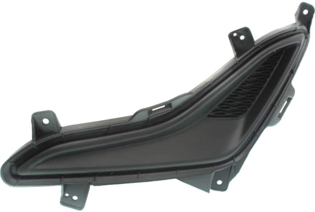 For Hyundai Elantra Fog Light Cover 2014 2015 2016 Driver and Passenger Side Pair/Set | Grille Bezel | Textured Black | HY1038124, HY1039124 | 865633X700, 865643X700