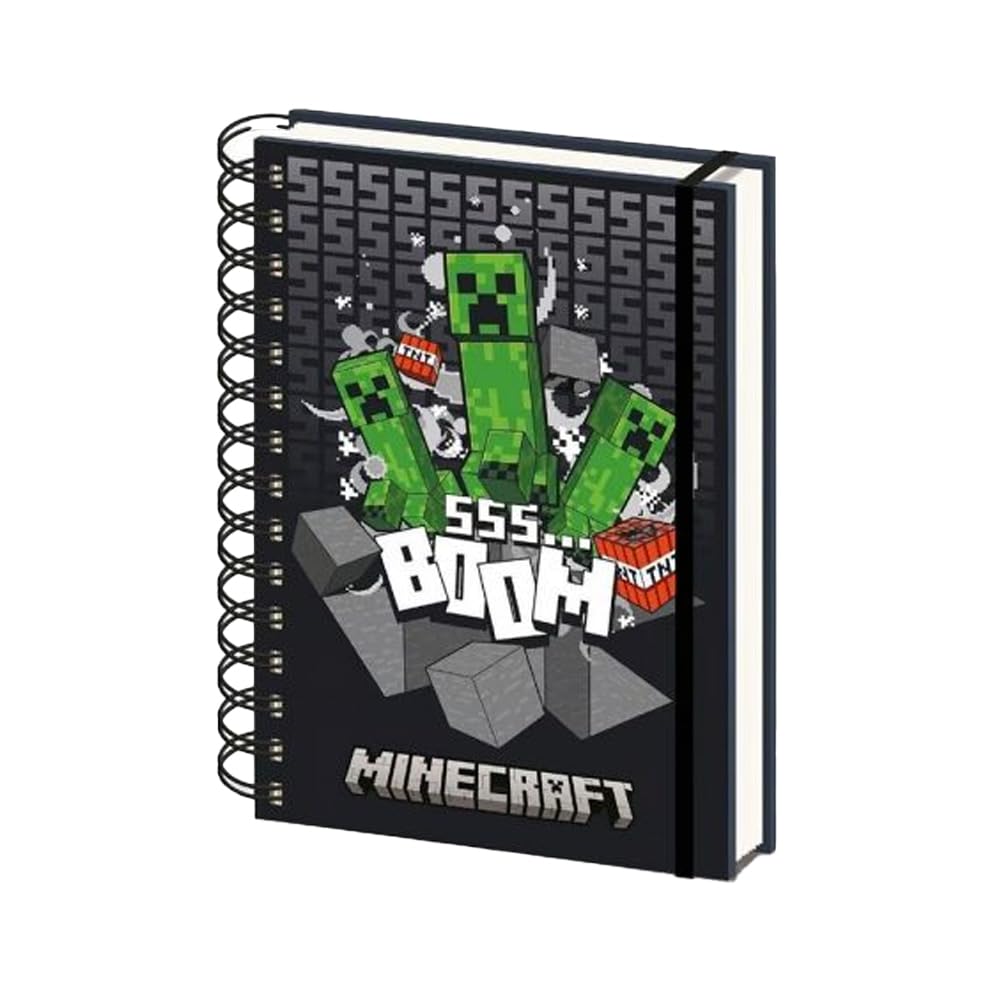 Minecraft 3D & Lenticular A5 Wirebound Notebook (One Size) (Multicoloured)