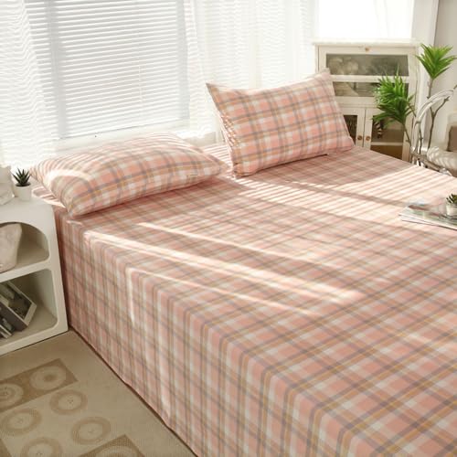 Drap plat 160x230cm coton gris de qualité supérieure pour lit simple - 8