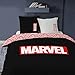 CTI Parure de lit imprimée 100% Coton, Marvel Home Identity 140x200 cm 47654 Noir/Rouge