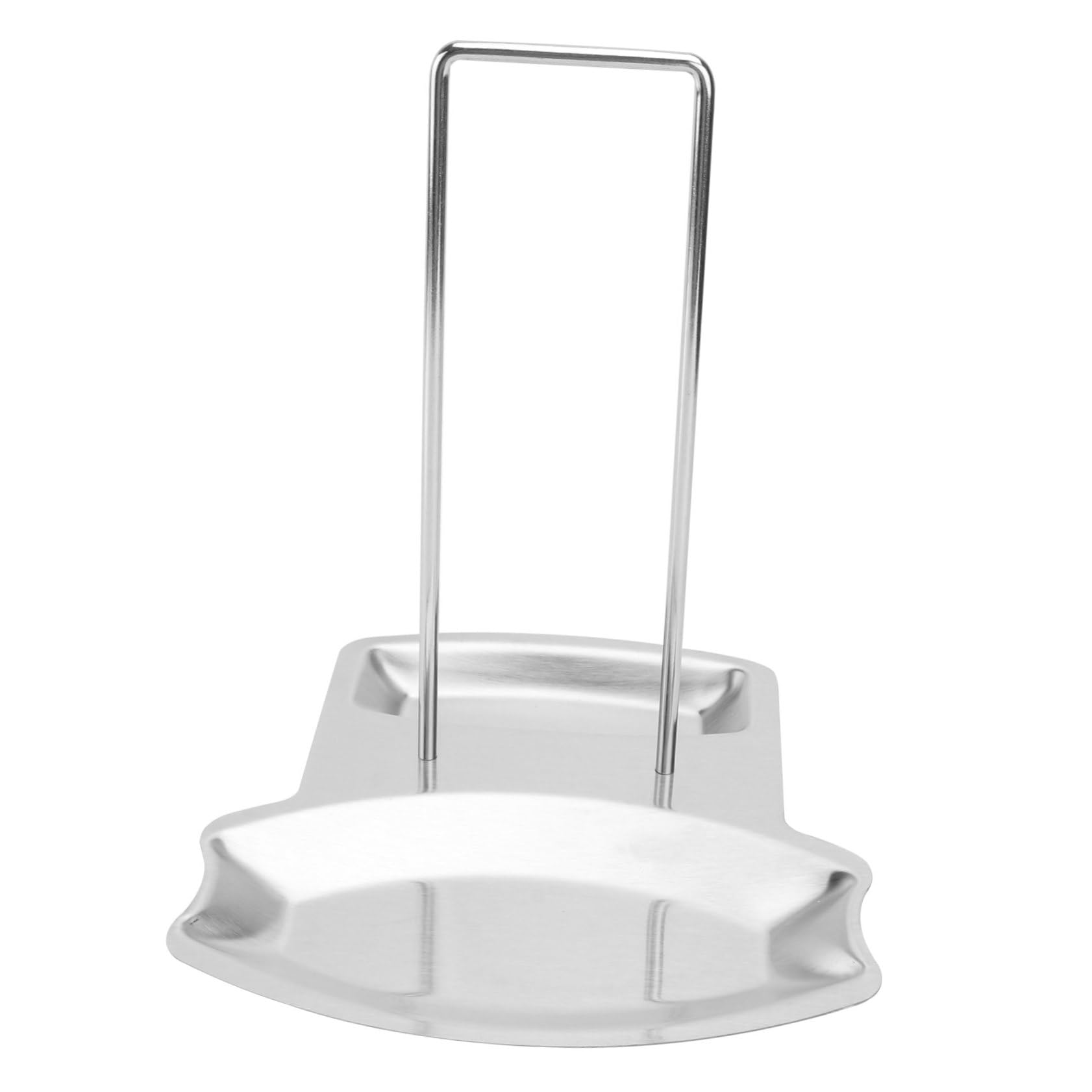 CATIEBYE 1pc Stainless Steel Pot Lid Rack Versatile Kitchen Storage Shelf for Spoon and Lid Organization Easy to Clean Stable Design Drain Pan Space-saving