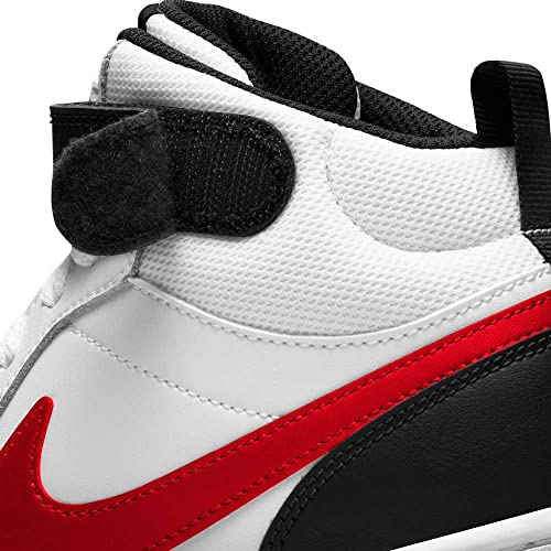 Nike Court Borough Mid Basketball Shoe - Kids' White/Red 1 #TOP6