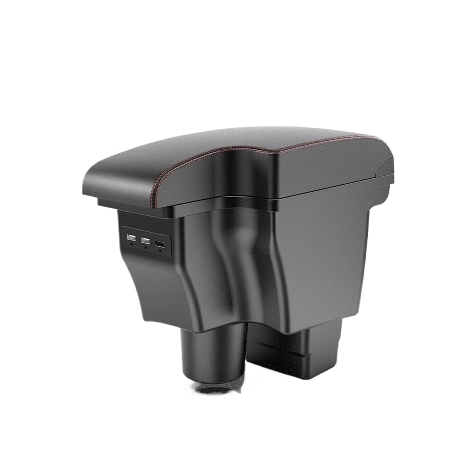RESPUNEKBAH Armrest Box For Mazda CX-3 For Mazda 2 For Skyactiv Version Cx3 CX-3 Car Armrest Storage Box Car Accessories Charging USB(A1 Black red Corium)