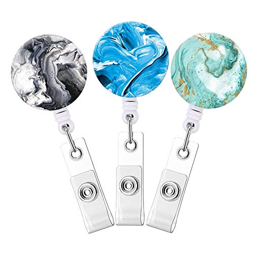 Porta-crachá menolana com bobinas de crachá retrátil para crachá de identificação de plástico transp