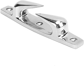 Bow Chocks for Boat 118mm / 4.6in Stainless Steel Boat Cleats Anchoring Mooring Cleats Left Right Fairlead Dock Cleats