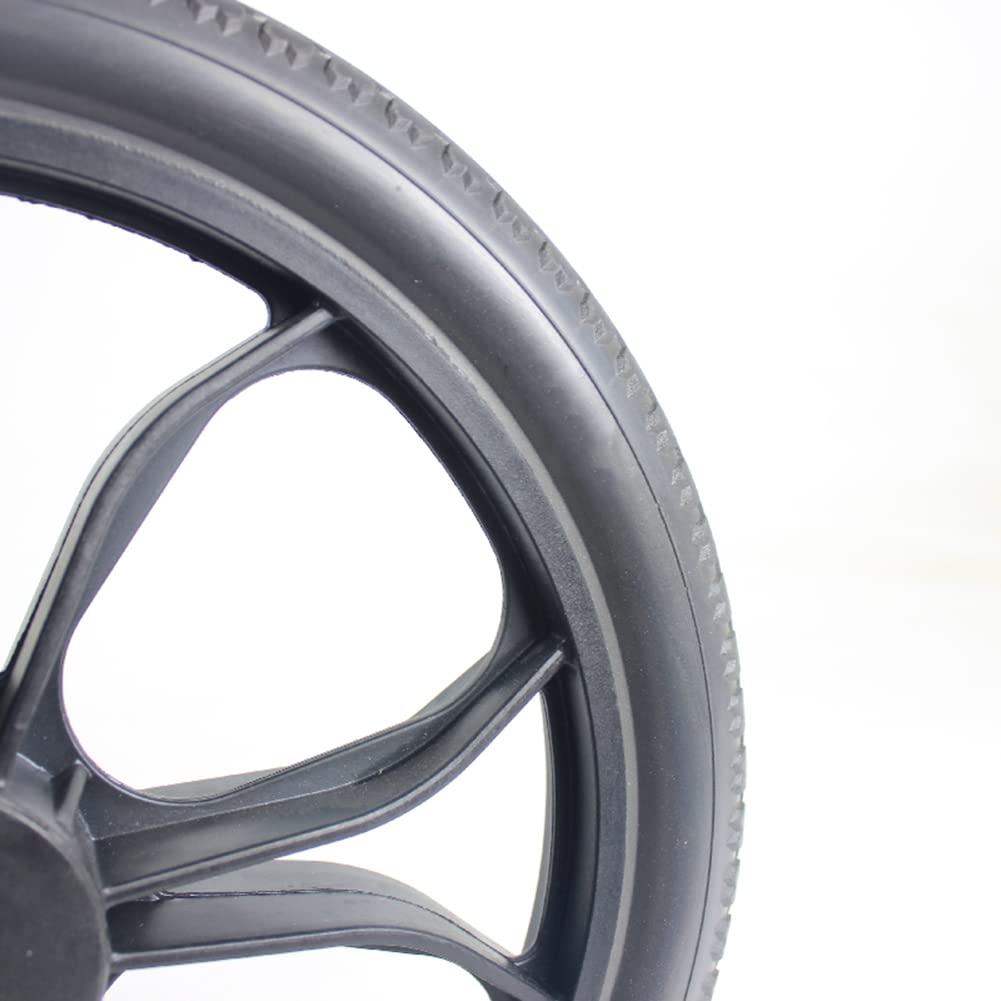 14 cali Antypoślizgowe Gumowe Koła,2 Kawałki Tylne Koła Wózka Inwalidzkiego z 2-3/8" (60 mm) Szerokości Piasty,do Wózkach Inwalidzkich Balkonikach Chodzikach
