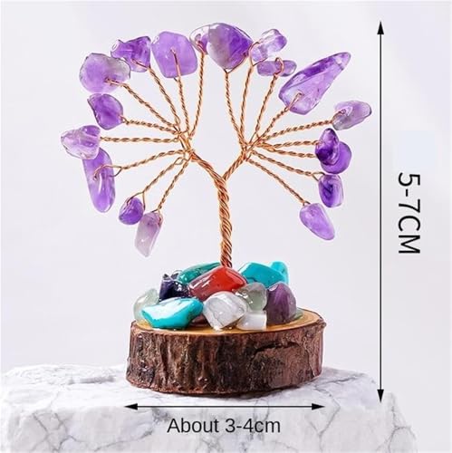 Objeto Decorativo Morado y Figuras para Escritorio Decoración Mesa Hogar 3