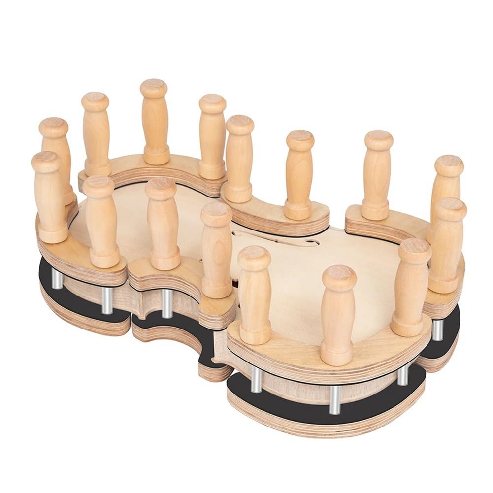 Geigenbau Reparatur Klebe Werkzeug - 1 Set Geigen Viola Massivholz Zwingen Fixierclips Ober- & Rückenzwinge