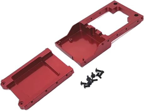 RC Parts for Mangniu for Model for MN78 1/12 RC Car Parts Accessories Metal Upgrade Accessories PCB Fixed Warehouse Tail Plate Tail BeamRed