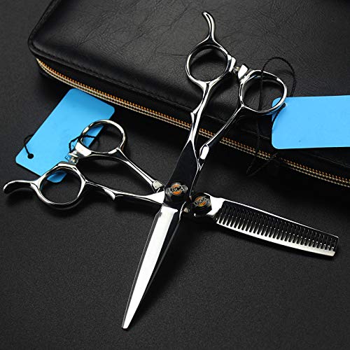 Ciseaux à cheveux professionnels 6 pouces set de coiffeur barbier