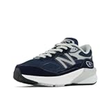 Baby Boys 990 V6 Lace-up Sneaker&comma; Navy&sol;Silver&comma; 3 Infant