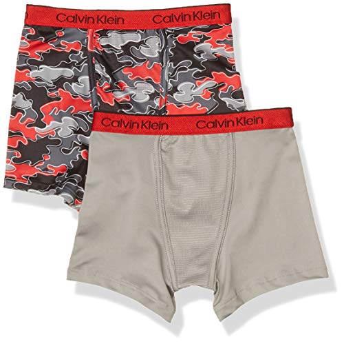 Image of Calvin Klein Kids Boys' Performance Boxer Brief Underwear 2-Pack