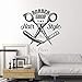 Produktbild cooldeerydm Hair Shop Logo Wandaufkleber Haarschere Kamm Vinyl Wandtattoo Friseur Schaufenster Dekoration Haar Design Shop Poster