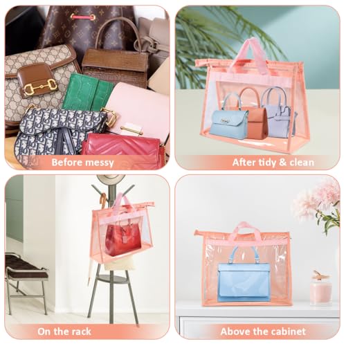 UHBYJM 15 sacos de poeira para bolsas, bolsa protetora de bolsa, organizador de armário suspenso com