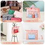 15 Pcs Dust Bags for Handbags, Purse Protector Storage Bag, Pink - Image 7