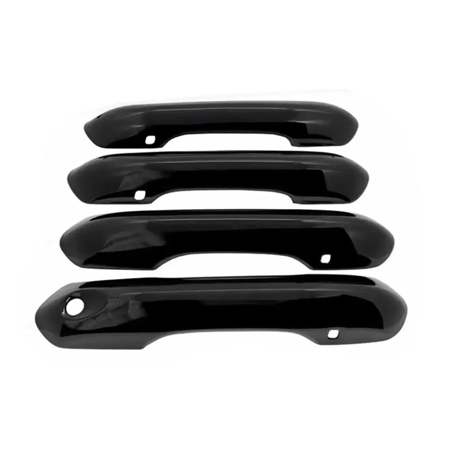 Yytemd Black Car Exterior Door Handle Cover Sticker Moulding Trim Accessories For Ford For Explorer 2020-2024 Chrome(Black)