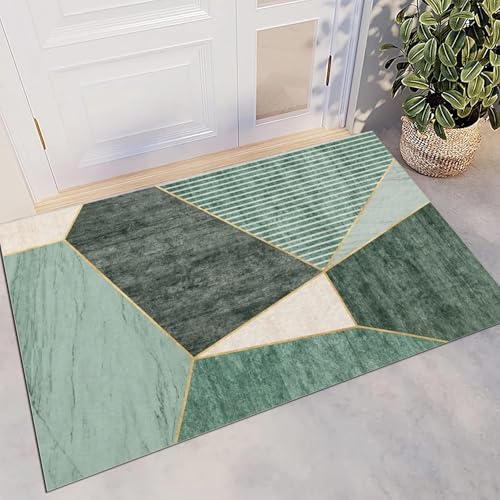 Tapis imitation cachemire doux VULORA design géométrique - 4